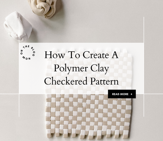 How to create a checkered polymer clay pattern
