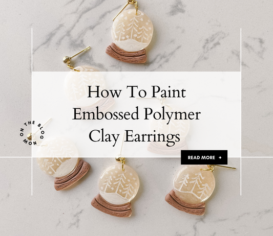 How To Paint Embossed Polymer Clay Earrings