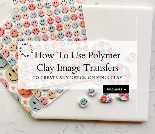 Create Any Design On Your Polymer Clay Earrings With Clay Image Transfers