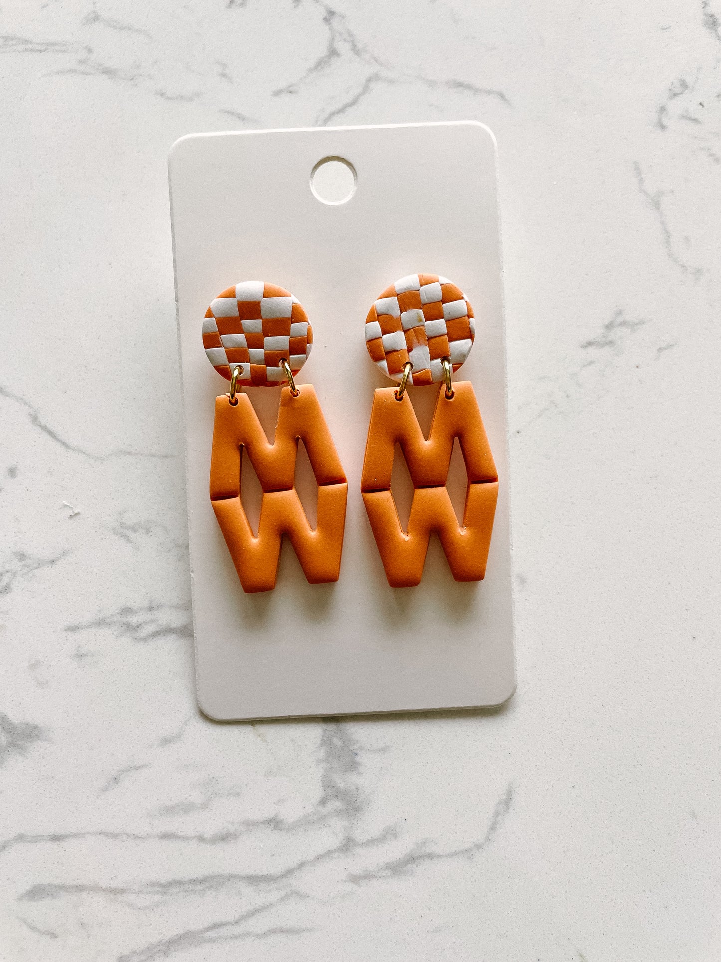 Morgan Wallen Clay Earrings MW Logo