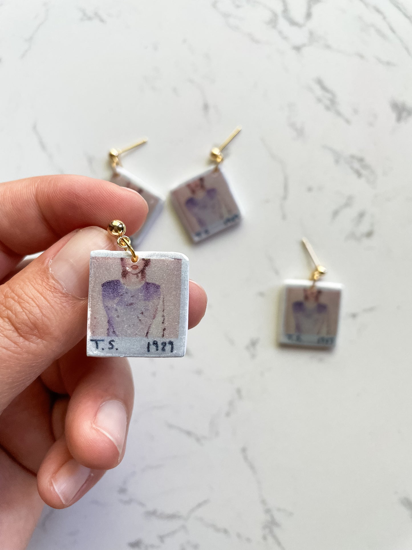 Taylor Swift 1989 Album Polymer Clay Earrings